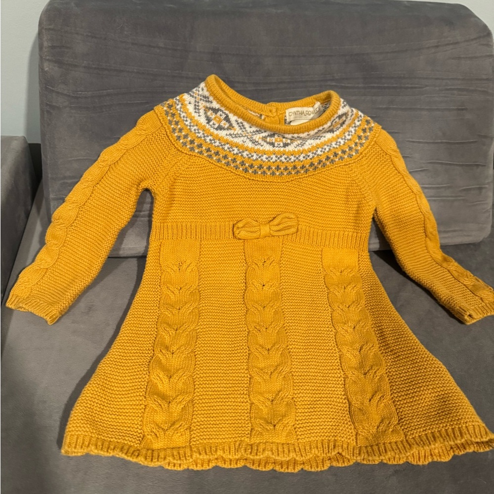 Cynthia Rowley Yellow Knit Dress